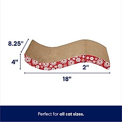 Frisco Holiday Wave Cat Scratcher Toy with Catnip, Snowflakes slide 2 of 5