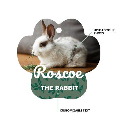 Show full view: Frisco Christmas Holly Leaves Paw Shape Metal Personalized Dog & Cat Holiday Ornament slide 2 of 5