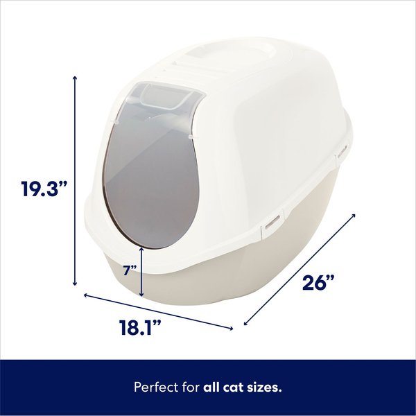 Show full view: Frisco Hooded Cat Litter Box, Gray, 26-in slide 2 of 5
