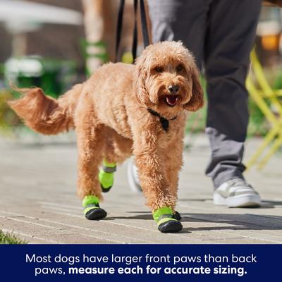 Show full view: Frisco Hot Pavement Dog Boot, Green, Large, 2 count slide 7 of 10