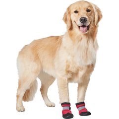 Frisco Hot Pavement Dog Boot, Red, Large, 2 count