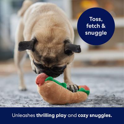 Show full view: Frisco Hotdog Plush Squeaky Dog Toy, Small/Medium slide 6 of 8