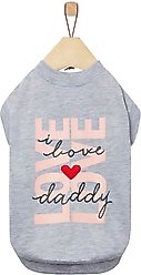 Frisco I Love Daddy Heart Dog & Cat T-Shirt, X-Large