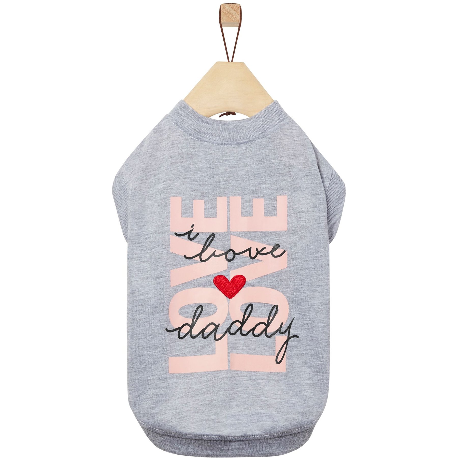Frisco I Love Daddy Heart Dog & Cat T-Shirt, X-Large