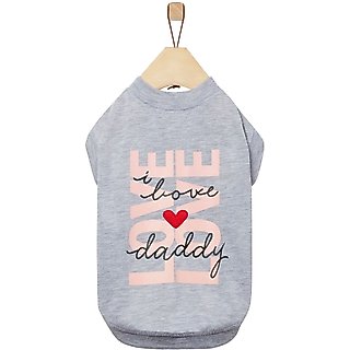 Frisco I Love Daddy Heart Dog & Cat T-Shirt, X-Small slide 1 of 7