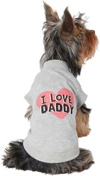 Frisco I Love Daddy + I Love Mommy Dog & Cat T-Shirt, Pink, X-Large slide 2 of 9