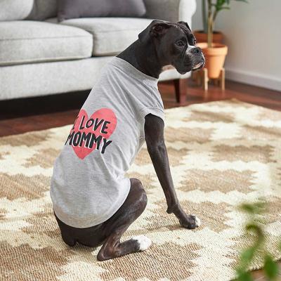 Show full view: Frisco I Love Mommy Dog & Cat T-Shirt, Gray, XX-Large slide 5 of 6