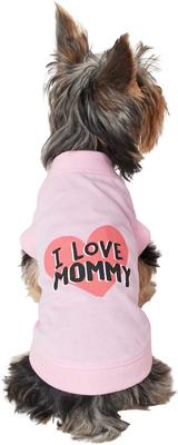Show full view: Frisco I Love Mommy Dog & Cat T-Shirt, Pink, XX-Large slide 3 of 9