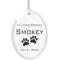 Show in main carousel: Frisco Christmas "In Loving Memory" Paw Glass Personalized Ornament slide 1 of 8