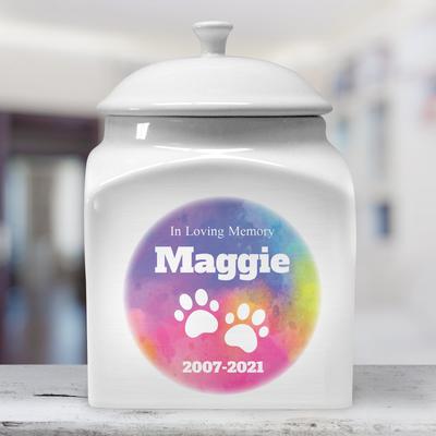 Show full view: Frisco "In Loving Memory" Paw Print Personalized Urn slide 2 of 6