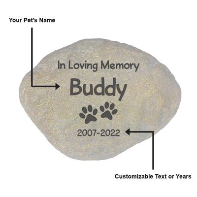 Show full view: Frisco "In Loving Memory" Personalized Garden Stone, Large slide 4 of 6
