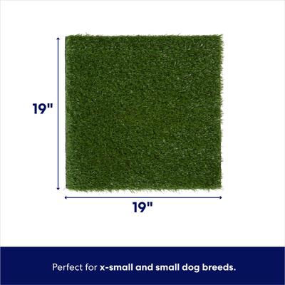 Show full view: Frisco Indoor Dog Grass Potty Replacement Pad, Fits 20 x 20-in Tray slide 3 of 5