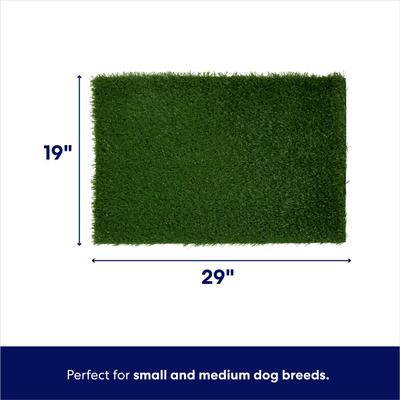 Show full view: Frisco Indoor Dog Grass Potty Replacement Pad, Fits 30 x 20-in Tray slide 2 of 4