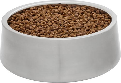 Show full view: Frisco Insulated Non-Skid Flair Stainless Steel Dog & Cat Bowl, Medium: 6 cup, 1 count slide 4 of 10