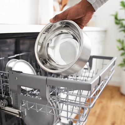 Show full view: Frisco Insulated Non-Skid Flair Stainless Steel Dog & Cat Bowl, Medium: 6 cup, 1 count slide 8 of 10