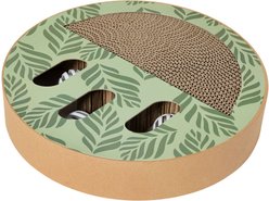 Frisco Interactive Maze & Scratch Cardboard Cat Toy with Catnip, Palms