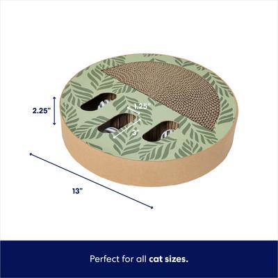 Show full view: Frisco Interactive Maze & Scratch Cardboard Cat Toy with Catnip, Palms slide 2 of 8