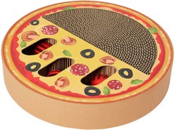 Frisco Interactive Maze & Scratch Cardboard Cat Toy with Catnip, Pizza