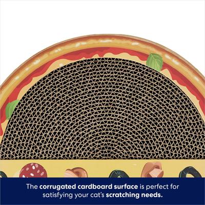 Show full view: Frisco Interactive Maze & Scratch Cardboard Cat Toy with Catnip, Pizza slide 5 of 9