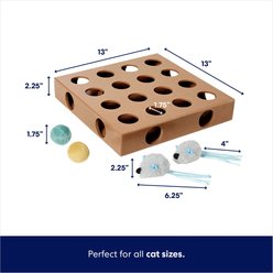 Frisco Interactive Wooden Maze Cat Toy Box with Catnip slide 2 of 5