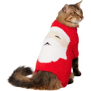 Frisco Jolly Santa Dog & Cat Snuggle Up PJs, Medium