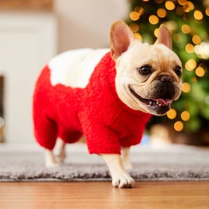 Frisco Jolly Santa Dog & Cat Snuggle Up PJs, Medium