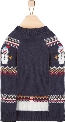 Show full view: Frisco Jolly Snowman Dog & Cat Faux Cardigan Sweater, XX-Large slide 5 of 9