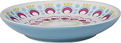 Frisco Kaleidoscope Pattern Non-skid Ceramic Cat Dish, Blue, 0.5 cup, 1 count slide 1 of 6