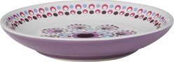 Frisco Kaleidoscope Pattern Non-skid Ceramic Cat Dish, Purple, 0.5 cup, 1 count
