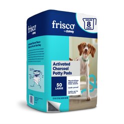 Frisco Large Charcoal Dog Training & Potty Pads, 22 x 23-in, Unscented, 50 count
