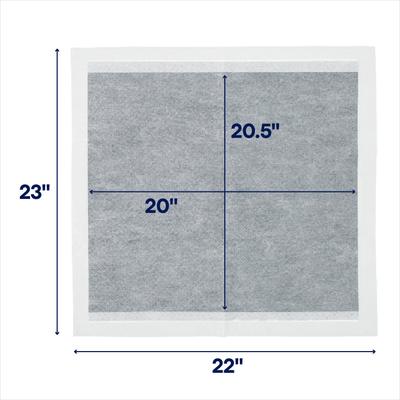 Show full view: Frisco Large Charcoal Dog Training & Potty Pads, 22 x 23-in, Unscented, 50 count slide 3 of 11