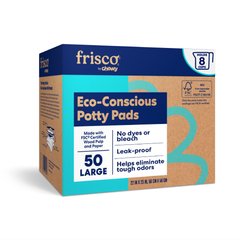 Frisco Large Eco-Conscious Dog Training & Potty Pads, 22 x 23-in, Unscented, 50 count