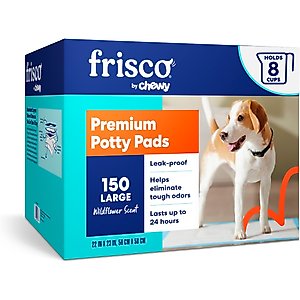 Frisco Large Premium Dog Training & Potty Pads, 22 x 23-in, Scented, 150 count