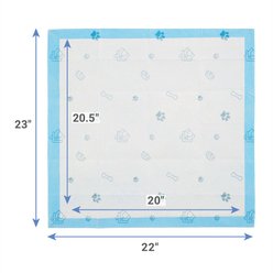 Frisco Large Premium Dog Training & Potty Pads, 22 x 23-in, Unscented, 150 count, Paws & Bones slide 2 of 9