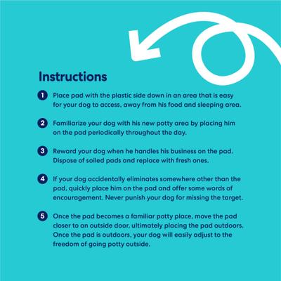 Show full view: Frisco Large Premium Dog Training & Potty Pads, 22 x 23-in, Unscented, 150 count, Paws & Bones slide 9 of 11