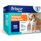 Frisco Large Premium Dog Training & Potty Pads, 22 x 23-in, Unscented, 150 count