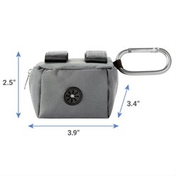 Frisco Large Size Dog Poop Bags with Fabric Dispenser, Gray slide 2 of 7