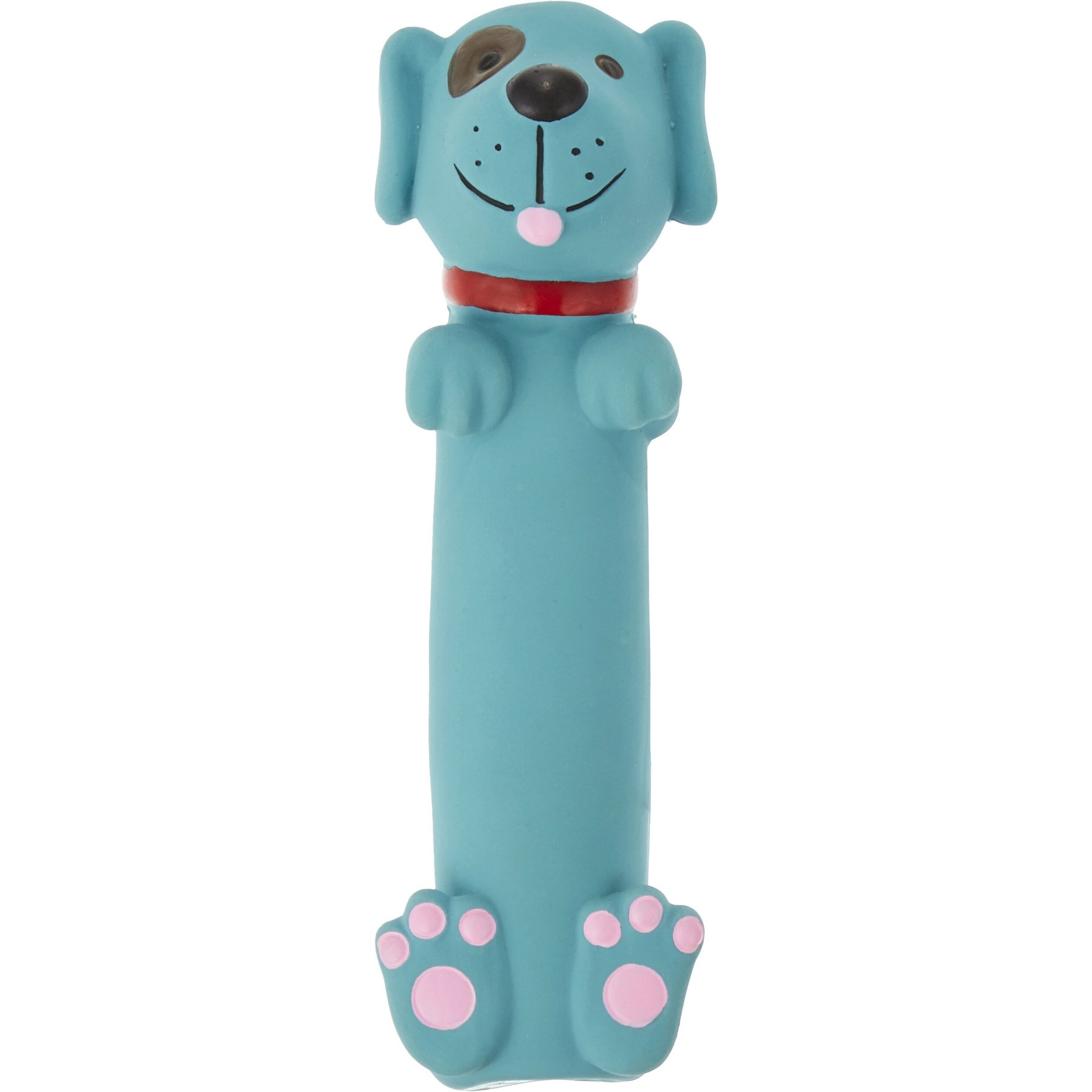 Frisco Latex Squeaky Puppy Toy, Blue, X-Small/Small