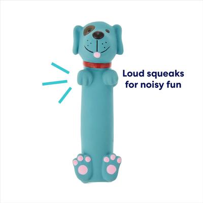 Show full view: Frisco Latex Squeaky Puppy Toy, Blue, X-Small/Small slide 3 of 7
