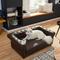 Show in main carousel: Frisco Leatherette Tufted Sofa Cat & Dog Bed, Brown, Large slide 1 of 5