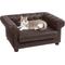 Show in main carousel: Frisco Leatherette Tufted Sofa Cat & Dog Bed, Brown, Medium slide 4 of 6