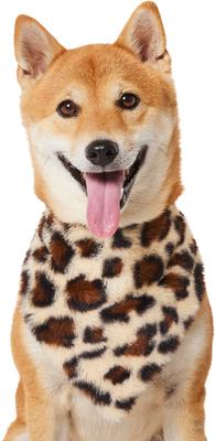 Show full view: Frisco Leopard Faux Fur Dog & Cat Bandana, X-Small/Small slide 3 of 9