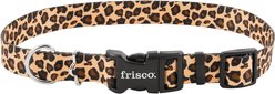 Frisco Leopard Print Polyester Dog Collar, Large: 18 to 26-in neck, 1-in wide