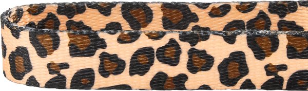 Show full view: Frisco Leopard Print Polyester Personalized Dog Collar, Medium: 14 to 20-in neck, 3/4-in wide slide 4 of 6
