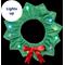 Show in main carousel: Frisco Light Up Christmas Wreath Dog & Cat Collar, Medium/Large slide 4 of 10