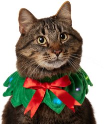 Frisco Light Up Holiday Wreath Dog & Cat Collar, X-Small/Small