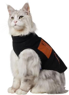 Show full view: Frisco Light Weight Leopard Print Lined Fleece Dog & Cat Vest, Medium slide 4 of 10