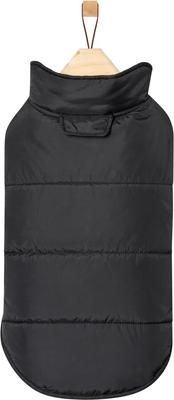 Show full view: Frisco Lightweight Basic Dog & Cat Puffer, Black, X-Large slide 3 of 10