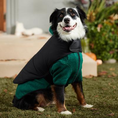 Show full view: Frisco Lightweight Basic Dog & Cat Puffer, Black, X-Large slide 7 of 10