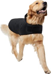 Frisco Lightweight Basic Dog & Cat Puffer, Black, XX-Large